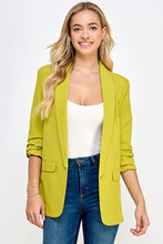 Load image into Gallery viewer, She Means Business Blazer In Lemon Lime
