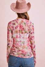 Load image into Gallery viewer, Blush Meadow Mesh Blouse
