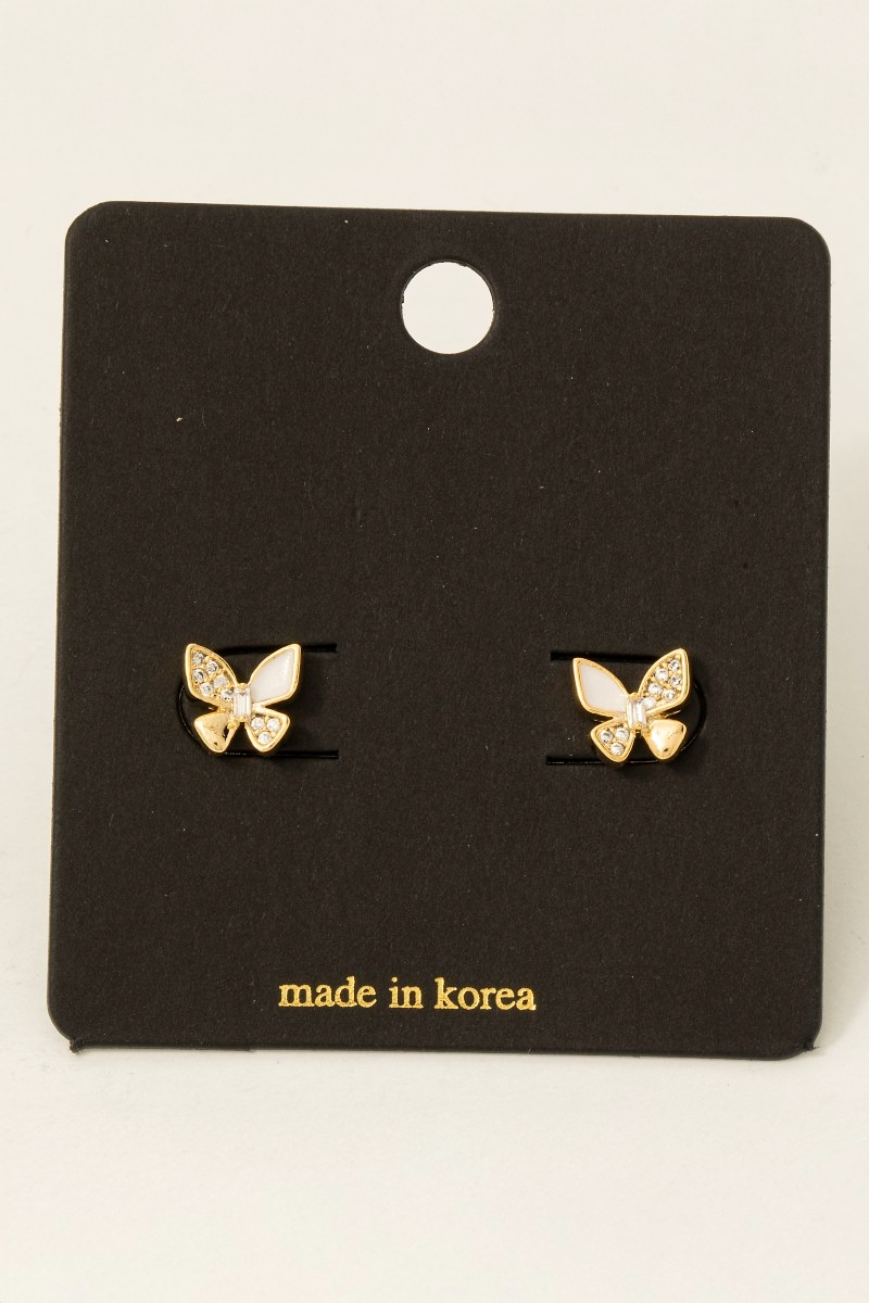 Mini Butterfly Cz Studs