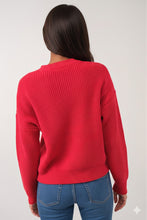 Load image into Gallery viewer, Christmas Red Merry Sweater
