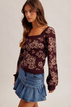 Load image into Gallery viewer, The Laurel Floral Knit Sweater
