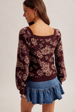 Load image into Gallery viewer, The Laurel Floral Knit Sweater
