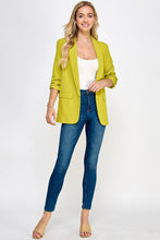 Load image into Gallery viewer, She Means Business Blazer In Pine Green
