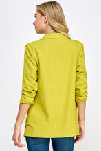 Load image into Gallery viewer, She Means Business Blazer In Lemon Lime
