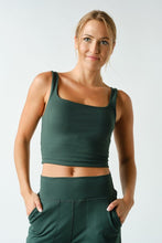 Load image into Gallery viewer, Hunter Green Sports Bra Top
