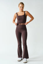 Load image into Gallery viewer, Chocolate Brown Sports Bra Top
