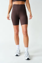 Load image into Gallery viewer, Chocolate Brown Active Biker Shorts
