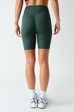 Load image into Gallery viewer, Hunter Green Active Biker Shorts
