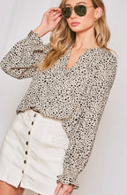 Load image into Gallery viewer, Toronto Long Sleeve Spotted Blouse
