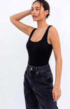Load image into Gallery viewer, Black Square Neck Bodysuit

