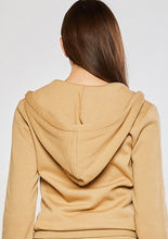 Load image into Gallery viewer, Soft Spot Zip-Up Hoodie Jacket In Golden Tan

