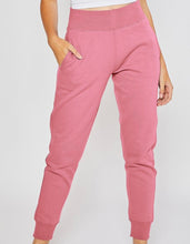 Load image into Gallery viewer, Soft Spot High Waist Joggers In Begiona Pink

