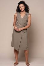 Load image into Gallery viewer, Hint of Perfection Olive Wrap Dress

