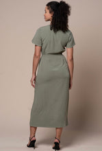 Load image into Gallery viewer, Resort Ready Olive Midi Dress
