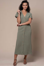 Load image into Gallery viewer, Resort Ready Olive Midi Dress
