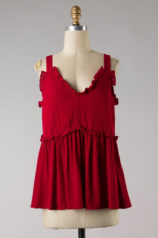 Southern Bell Bright Red Top